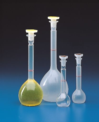 Plastic Volumetric Flask with Stopper, 100ml