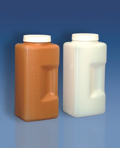 Sample Container for Urine, HDPE, White, 2000ml Capacity