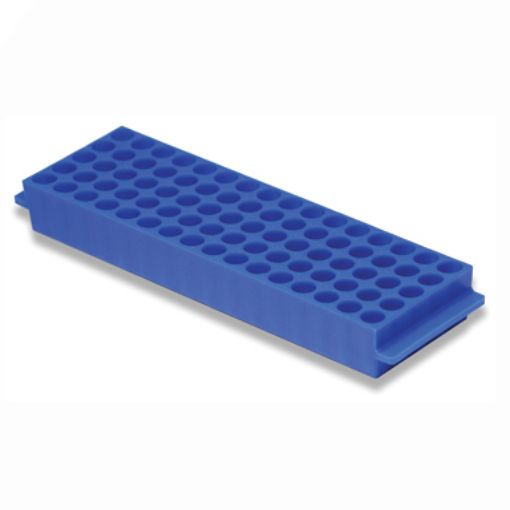 Rack Reversible 80 well x 1.5/2ml or 0.5/0.7ml, Blue