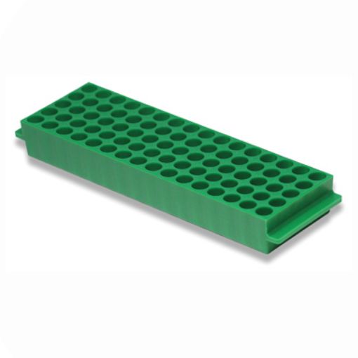 Rack Reversible 80 well x 1.5/2ml or 0.5/0.7ml, Green