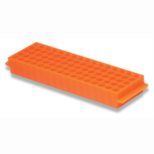 Rack Reversible 1.5/2mL or 0.5/0.7mL 80 Well Orange