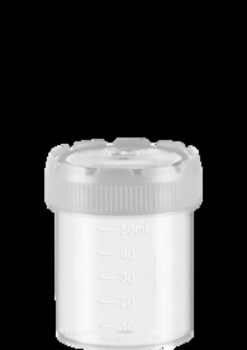 Sarstedt 70ml Polypropylene container, Neutral cap, 500/ctn