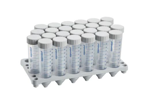 Eppendorf 50 mL, sterile, pyrogen-, DNase-, RNase-, human and bacterial DNA-free, colorless, (12 racks × 25), 300 per box