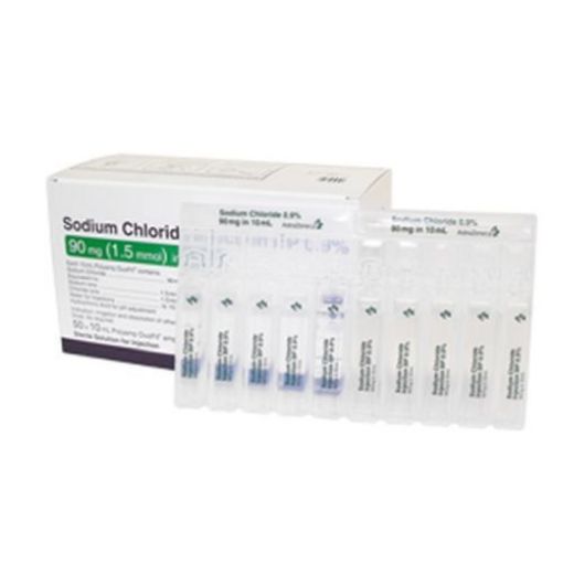 Sodium Chloride INJ 10ml, (Braun 0.9% Saline) carton of 20