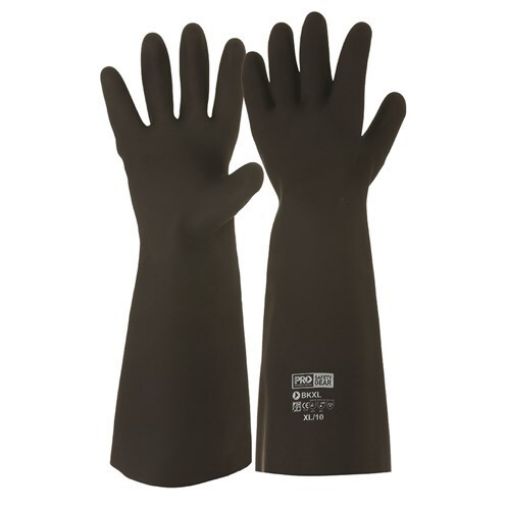 Black Knight latex gauntlet – length 45cm XL(10)