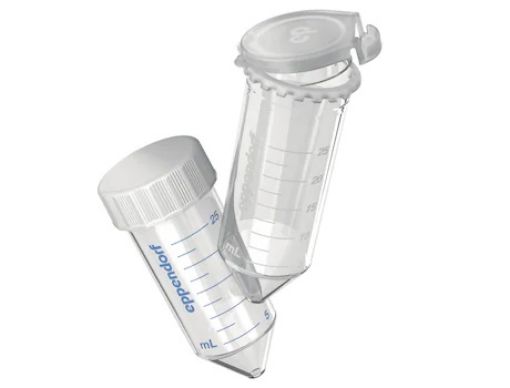 Picture of Eppendorf Conical Tubes 25 mL with snap cap, PCR clean, 200 pcs., 5 bags of 40 Tubes each