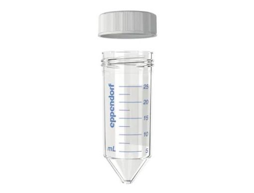 Picture of Eppendorf Conical Tubes 25 mL with screw cap, Eppendorf Quality, 200 pcs., 4 bags of 50 Tubes each