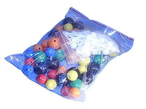 Picture of Model, Chemistry, Atomic, 30 Lugs, 75 Balls, Jnr Set in Bag, Large Balls: 25mm Small Balls:18.5mm