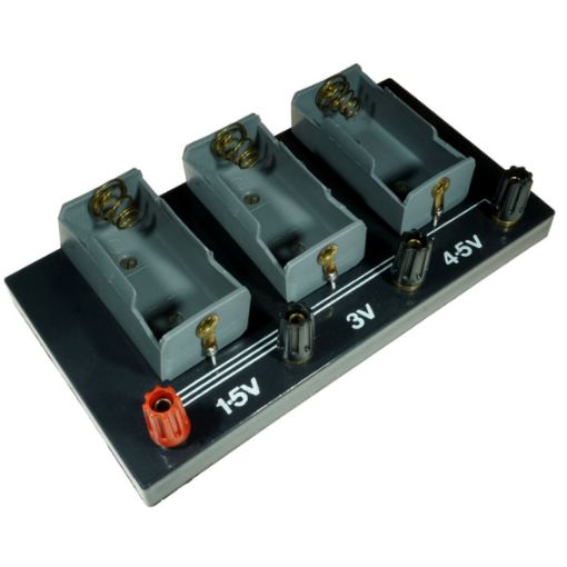 Picture of Battery Holder, 3x1.5V D Cells, 4mm Terminals