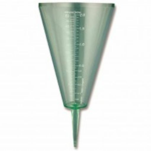 Picture of Rain Gauge, Plastic, 50mm Capacity, Direct Reading, (210x100mm) with Rainfall Chart (Brannan)