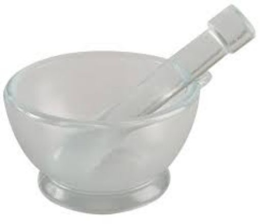 Picture of Mortar & Pestle, Glass, 150mm x 85mm High 500mL