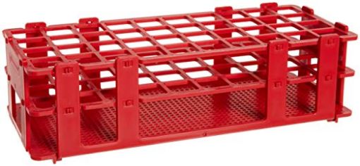 Picture of Rack, Test Tube, Polyprop, 40x20mm Tubes - 4x10 Rows Red