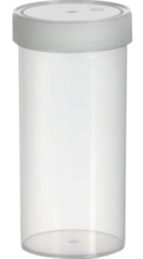 Picture of 500ml Polypropylene container 150x70mm, natural screw cap, carton of 80