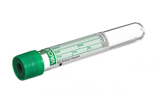 Picture of Tube Blood 9ml Sodium Heparin, 50 per pack