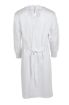 Picture of Lab Gown, White Polycotton, 3 pockets, neck & waist ties, knit wrists, size Small