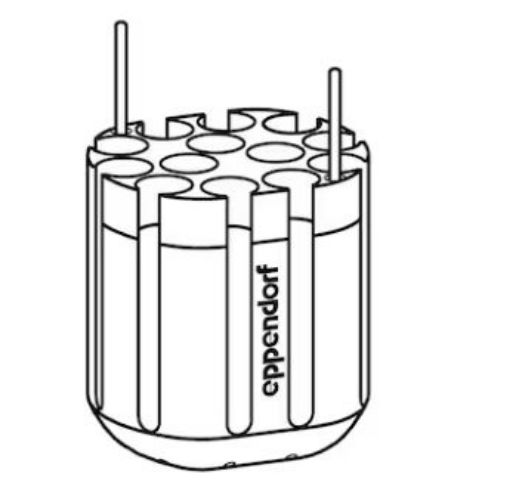 Picture of Adapter, for 13 round-bottom tubes 5.5 – 12 mL, for Rotor S-4-72, 2 pcs.