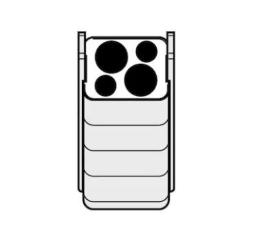 Picture of Adapter, for 2 round-bottom tubes 18 – 30 mL, for 100 mL rectangular bucket in Rotor A-4-44, 2 pcs.