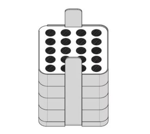 Picture of Adapter, for 20 round-bottom tubes 1.2 – 5 mL, for 500 mL rectangular bucket in Rotor A-4-81 and Rotor S-4x500, 2 pcs.