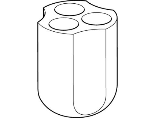 Picture of Adapter, for 3 tubes 50 mL skirted, Centriprep and Oak Ridge 30 mL, for Rotor S-4x400, 2 pcs.