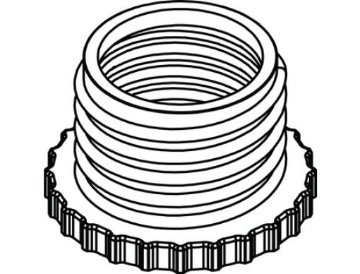 Picture of Bottle thread adapter, PP, from GL 32 to GL 27