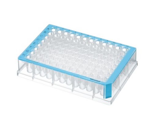 Picture of Deepwell Plate 96/500µL, DNA LoBind®, wells colorless, 500 µL, LoBind®, PCR clean, blue, 40 plates (5 bags × 8 plates)