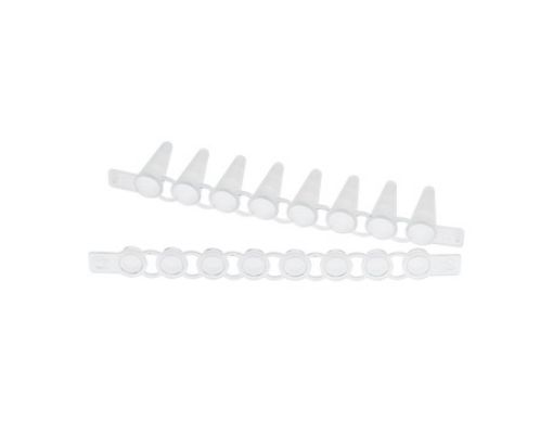 Picture of Eppendorf PCR Tube Strips, 0.1 mL, PCR clean, with Cap Strips, flat (10 × 12 strips)