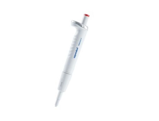 Picture of Eppendorf Reference® 2, 1-channel, variable, incl. epT.I.P.S.® sample bag, 0.25 – 2.5 mL, red