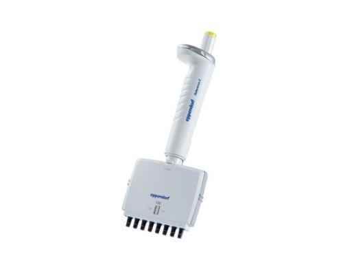 Picture of Eppendorf Reference® 2, 8-channel, variable, incl. epT.I.P.S.® Box, 10 – 100 µL, yellow