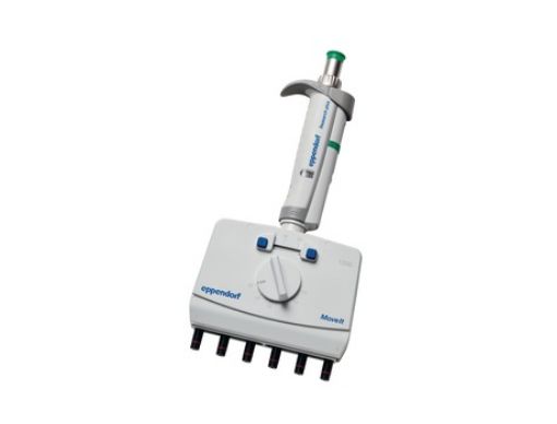 Picture of Eppendorf Research® plus Move It®, 6-channel, 9 mm cone distance, variable, 120 – 1,200 µL, dark green