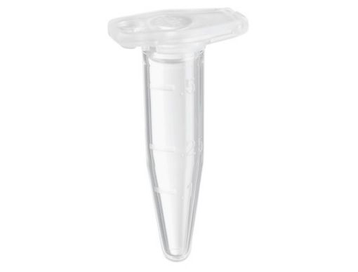 Picture of Eppendorf Safe-Lock Tubes, 0.5 mL, Biopur®, colorless, 50 tubes, individually packed