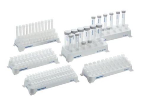 Picture of Eppendorf Tube Rack, 12 positions, for 5.0 mL and 15 mL tubes, polypropylene, numbered positions, autoclavable, 2 pcs.