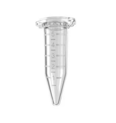 Picture of Eppendorf Tubes® 5.0 mL with snap cap starter pack, 5.0 mL, 400 tubes (2 packages with 2 bags of 100 each), 2 racks (with 12 locations each), white, 8 universal adapters for rotors with bore holes for 15 mL conical tubes, PCR clean, colorless