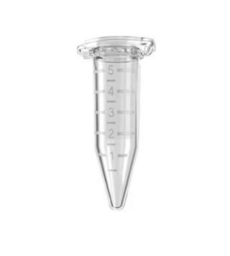 Picture of Eppendorf Tubes® 5.0 mL with snap cap, 5.0 mL, sterile, colorless, 200 tubes (10 bags × 20 tubes)