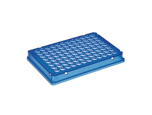 Picture of Eppendorf twin.tec® microbiology PCR Plate 96, skirted, 150 µL, PCR clean, blue, 10 plates