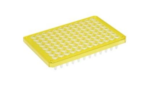 Picture of Eppendorf twin.tec® PCR Plate 96, semi-skirted, 250 µL, PCR clean, yellow, 25 plates