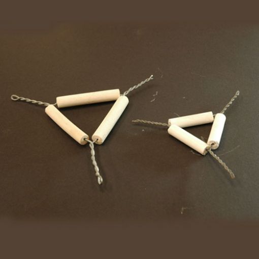 Picture of Triangle wire and porcelain tubes 6cm