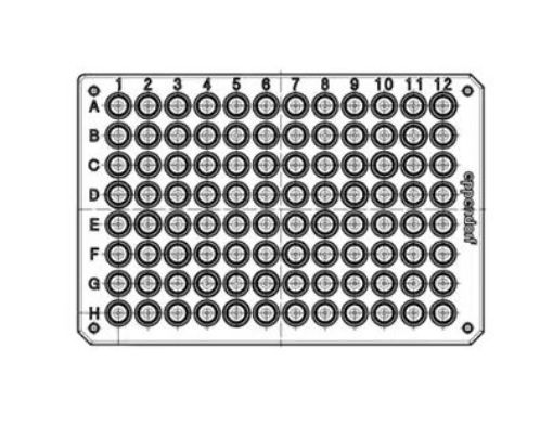 Picture of Eppendorf twin.tec® PCR plate 96, semi-skirted, 250 µL, forensic DNA grade,transparent, 10 pcs., individually packed, barcoded