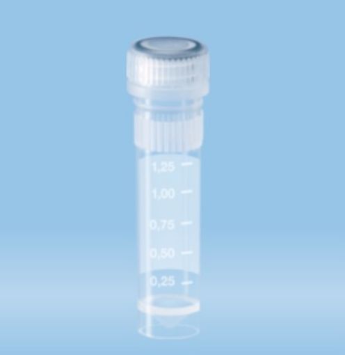 Picture of 2ml Micro Tube Screw Cap Sterile Skirted Base Graduated Writing Space, 1000 per Carton