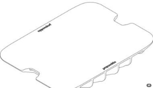 Picture of Inlay for microfluidic card, for Rotor S-4-104, 4 pcs.