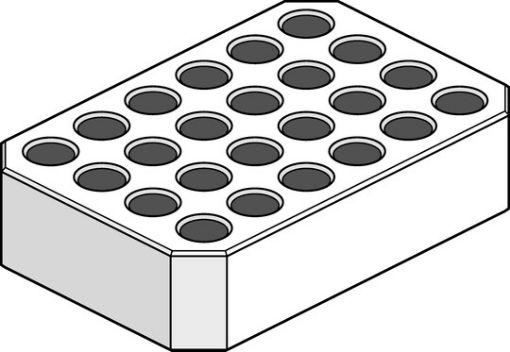 Picture of IsoRack adapter, for 24 vessels in the IsoRack 0.5 mL, for Rotor A-4-81 (MTP), for 24 × 0.5 mL tubes in the IsoRack, 2 pcs.