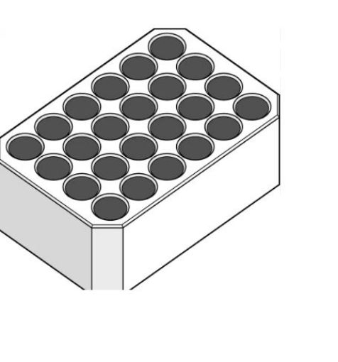 Picture of IsoRack adapter, for 24 vessels in the IsoRack 1.5/2.0 mL, for Rotor A-4-81 (MTP), for Rotor A-2-DWP-AT, for 24 × 1.5/2.0 mL tubes in the IsoRack, 2 pcs.