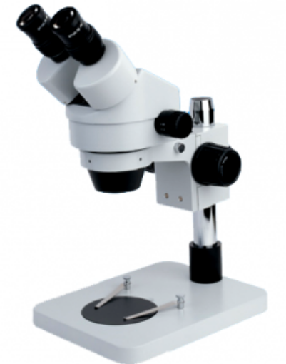 Picture of Zoom Stereo Microscope Binocular on a Pillar Stand SZT1