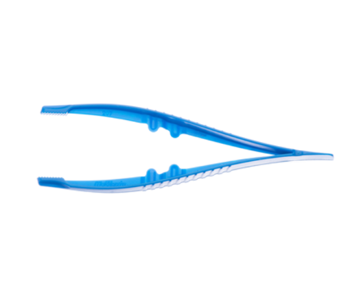 Picture of Multigate Sterile Dressing Forceps, Plastic, Blue, 10.7cm, ctn 750